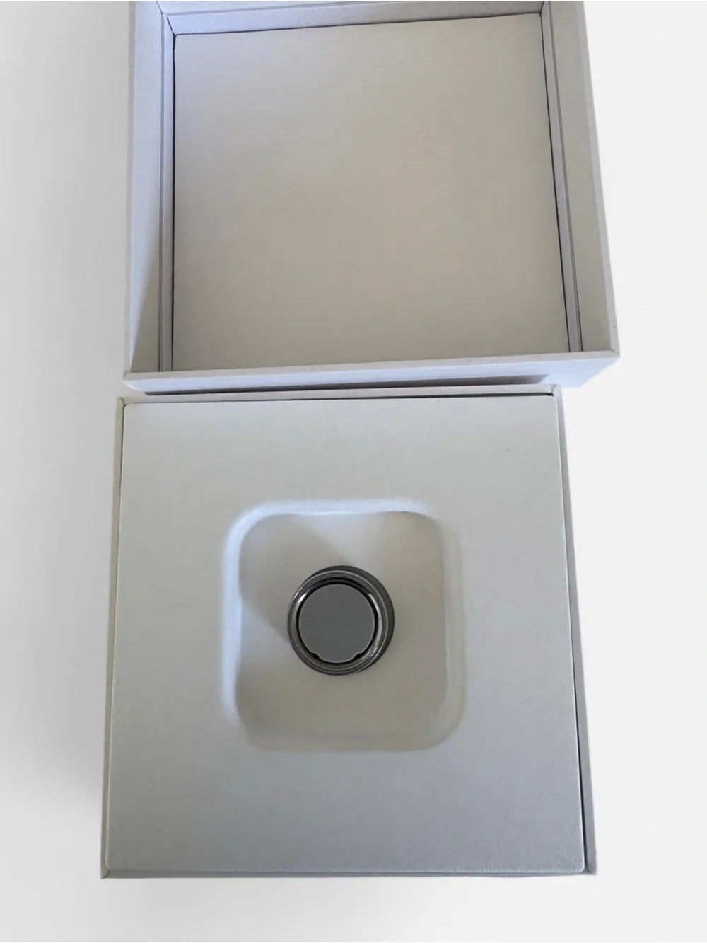 Oura Silver ring with Charging Dock with Charger